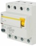 IEK Выключатель дифф. тока (УЗО) ВД1-63 (MDV10-4-025-300) 25A 4П 400В 4 модуля белый (упак.:1шт)