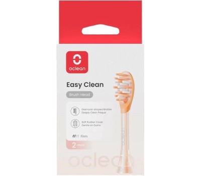 Комплект насадок OCLEAN Комплект насадок Easy clean (2 шт), оранжевый