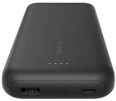 BELKIN Внешний аккумулятор BoostСharge Power Bank 20000mAh USB-A&USB-C 30W со встроенным кабелем USB-C. Цвет: черный