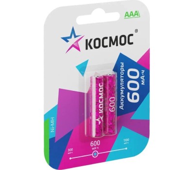 Аккумулятор КОСМОС KOCR03NIMH(600MAH) фуксия