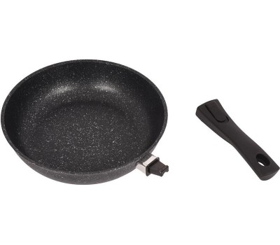 Сковорода KUKMARA Смт26604а а/пр литая 26см съемн/руч стекл/кр Темный мрамор