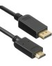 KINGPRICE Кабель аудио-видео KP-DP1.1-HD1.4-1.5m DisplayPort (m)/HDMI (m) 1.5м. позолоч.конт. черный