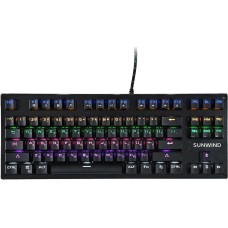 SUNWIND Клавиатура SW-K900G, проводная, USB, механическая, черный [1422332]