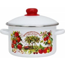 Кастрюля ЭМАЛЬ Кастрюля эмал цил Органик / Organic 2,0л мет/об