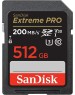 SANDISK Карта памяти 512GB Extreme Pro SD Memory Card SDXC Card. Цвет: черный