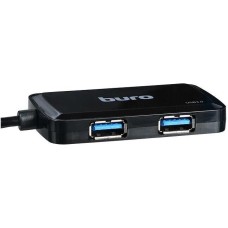 BURO Хаб (разветвитель) BU-HUB4-U3.0-S, черный