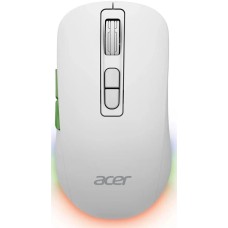 ACER Мышь беспроводная OMR311, игровая, Bluetooth/Радио, оптическая, USB, 2400dpi, белый [zl.mcecc.034]