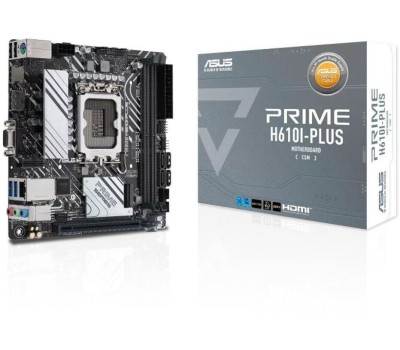 Материнская плата ASUS Материнская плата PRIME H610I-PLUS-CSM LGA1700 mini-ITX 2xDDR5 PCIEx16 M.2 DP HDMI VGA GLAN