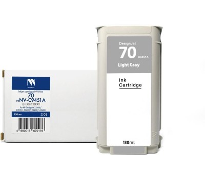 Картридж струйный NV PRINT Струйный картридж NVP 70 (NV-C9451A) Light Gray для HP DesignJet Z2100/Z3100/Z3200 совместимый