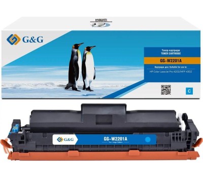 Картридж G&G Картридж GG-W2201A, W2201A, голубой / GG-W2201A