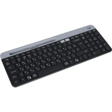 Клавиатура LOGITECH Клавиатура K580, беспроводная, USB, Bluetooth/Радиоканал, ножничная, с гравировкой, черный/серебристый [920-009208]