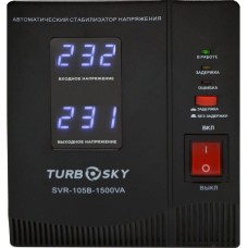 TURBOSKY Стабилизатор напряжения AVR-1500VA, черный