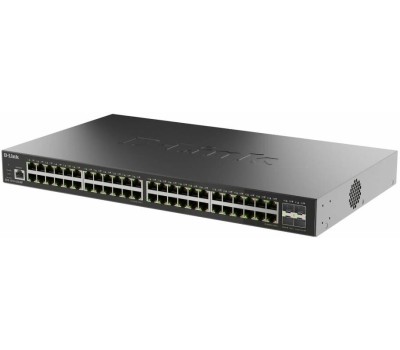 D-LINK SMB D-Link DGS-1210-52X/ME/C1A Управляемый L2 коммутатор с 48 портами 10/100/1000Base-T и 4 портами 10GBase-X SFP+