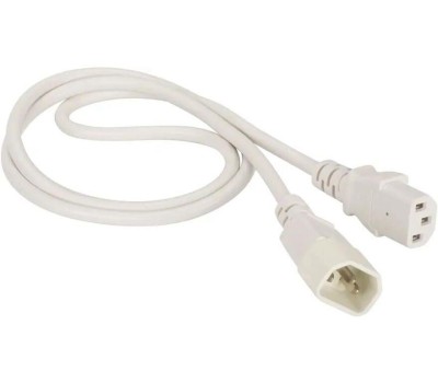 LANMASTER Шнур питания LAN-PP13/14-2.0-WH C13-С14 проводник.:3x0.75мм2 2м 220В 10А белый