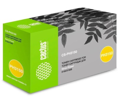 Картридж лазерный CACTUS Картридж лазерный CS-PH3150 109R00747 черный (5000стр.) для Xerox Phaser 3150/3150b/3150n/3151