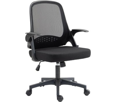 CACTUS Кресло CS-MC212-BK черный низк.спин. крестов. пластик пластик черный