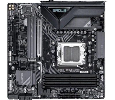 Материнская плата GIGABYTE Материнская плата B850M EAGLE WIFI6E Socket AM5 AMD B850 4xDDR5 mATX AC`97 8ch(7.1) 2.5Gg RAID+HDMI+DP