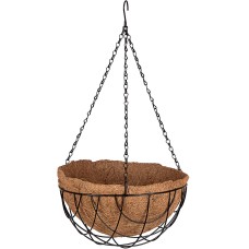 PALISAD Кашпо подвесное с вкладышем из коковиты, полукруглое D 30 см 69017