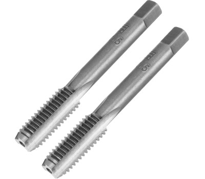 СИБРТЕХ Метчик ручной М10 х 1.5 мм, комплект из 2 шт 76628