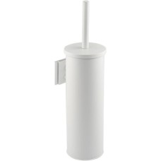 САНАКС - Ёрш для унитаза круглый, настенный, из нержавеющей стали, цвет БЕЛЫЙ. 31402