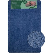 САНАКС - Коврик в ванную СТАНДАРТ, одинарный, синий, 50 х 80 см, 100%, ворс 18 мм 00424