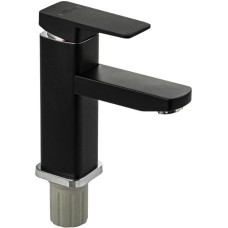 GFmark - Смеситель на раковину, шаровый, из высокопрочного пластика АБС, квадратный корпус, модель Элегант, цвет ЧЁРНЫЙ. 5978