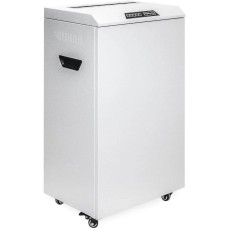 HELEOS Шредер УО65-4 серый (секр.P-4) фрагменты 30лист. 65лтр. скрепки скобы пл.карты CD