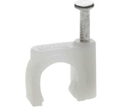 ЗУБР СД-К, 5 мм, 50 шт, круглая скоба-держатель с оцинкованным гвоздем, Профессионал (45111-05)