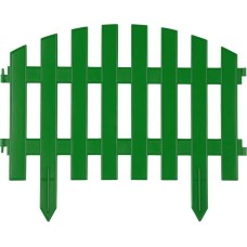 GRINDA Ар Деко, 28 х 300 см, зеленый, 7 секций, декоративный забор (422203-G)