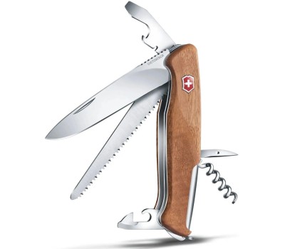 VICTORINOX Нож перочинный RangerWood 55 (0.9561.63) 130мм 10функц. дерево карт.коробка