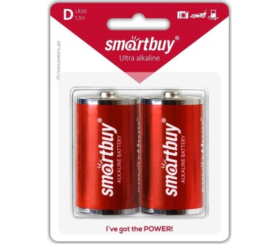 Элементы питания SMARTBUY (SBBA-D02B) LR20-2BL