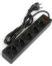 Сетевой фильтр SMARTBUY (SBSP-30-K) - 5 роз х 3 м - черный