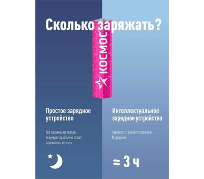 Аккумулятор КОСМОС KOCR03NIMH(1100MAH)