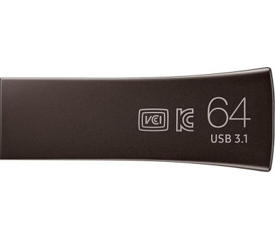 USB флеш SAMSUNG 64GB BAR PLUS USB 3.1 200МВ/S серый