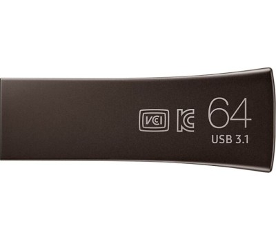 USB флеш SAMSUNG 64GB BAR PLUS USB 3.1 200МВ/S серый