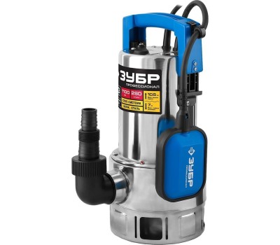 Дренажный насос ЗУБР НПГ-Т3-1100-С Насос погружной дренажный для грязной воды