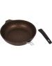 Сковорода КУКМОР смк263а а/пр литая 26см съемн/руч Кофейный мрамор