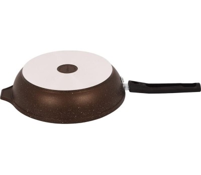 Сковорода КУКМОР смк263а а/пр литая 26см съемн/руч Кофейный мрамор