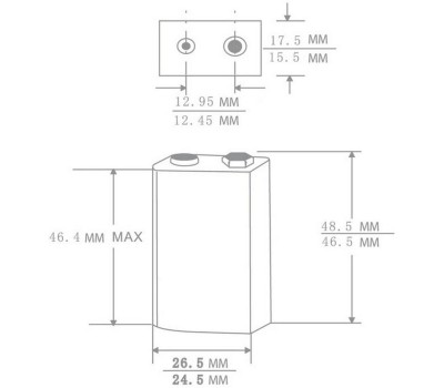 Аккумулятор CAMELION (5014) 9V-250mAh Ni-Mh BL-1 (NH-9V250BP1, аккумулятор,9В)