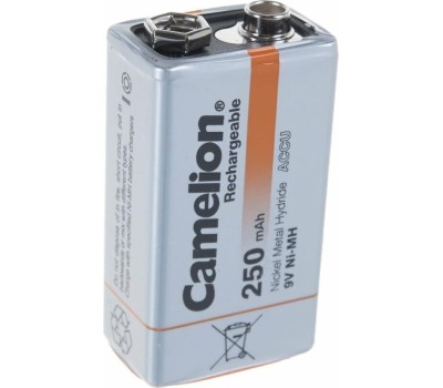 Аккумулятор CAMELION (5014) 9V-250mAh Ni-Mh BL-1 (NH-9V250BP1, аккумулятор,9В)