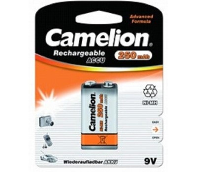 Аккумулятор CAMELION (5014) 9V-250mAh Ni-Mh BL-1 (NH-9V250BP1, аккумулятор,9В)