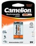 Аккумулятор CAMELION (5014) 9V-250mAh Ni-Mh BL-1 (NH-9V250BP1, аккумулятор,9В)