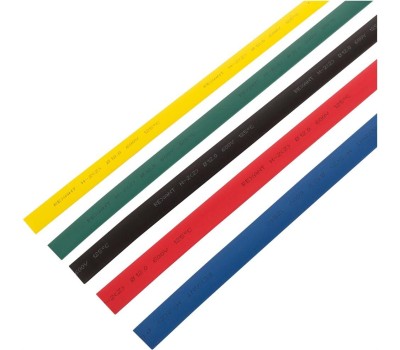 REXANT (29-0162) ТУТ 12,0/6,0 ММ, УПАКОВКА 50 ШТ. ПО 1 М, РАЗНОЦВЕТНАЯ