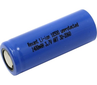 Аккумуляторы и зарядные устройства REXANT (30-2060) 18500 АККУМУЛЯТОР LI-ION UNPROTECTED 1400 MAH 3.7 В