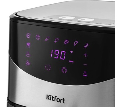 Аэрогриль KITFORT КТ-2231 серебристый/черный
