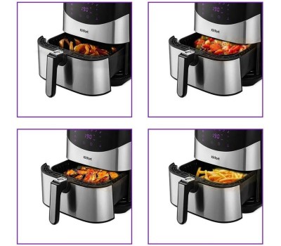 Аэрогриль KITFORT КТ-2231 серебристый/черный