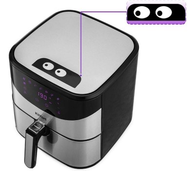 Аэрогриль KITFORT КТ-2231 серебристый/черный