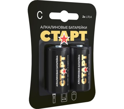 Алкалиновая батарейка СТАРТ (19139) LR14-BL2 N