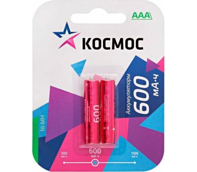 Аккумулятор КОСМОС KOCR03NIMH(600MAH) фуксия