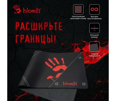 A4TECH Коврик для мыши Bloody BP-50L (L) черный/рисунок, ткань, 750х300х3мм